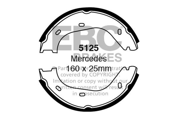 EBC 5125 Brake shoe set 5125: Buy near me in Poland at 2407.PL - Good price!