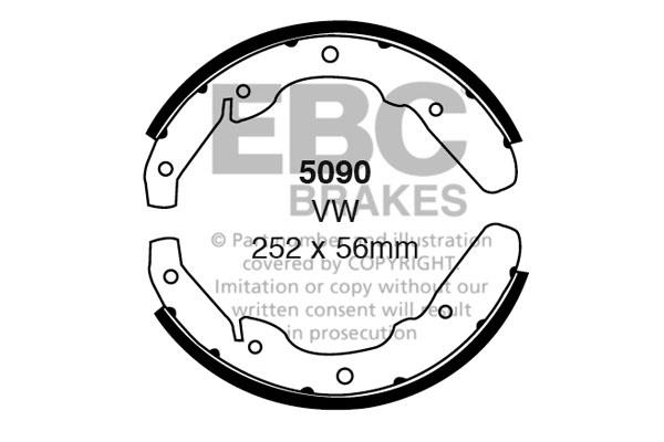 EBC 5090 Brake shoe set 5090: Buy near me in Poland at 2407.PL - Good price!