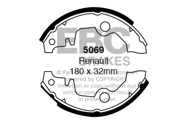 EBC 5069 Brake shoe set 5069: Buy near me in Poland at 2407.PL - Good price!