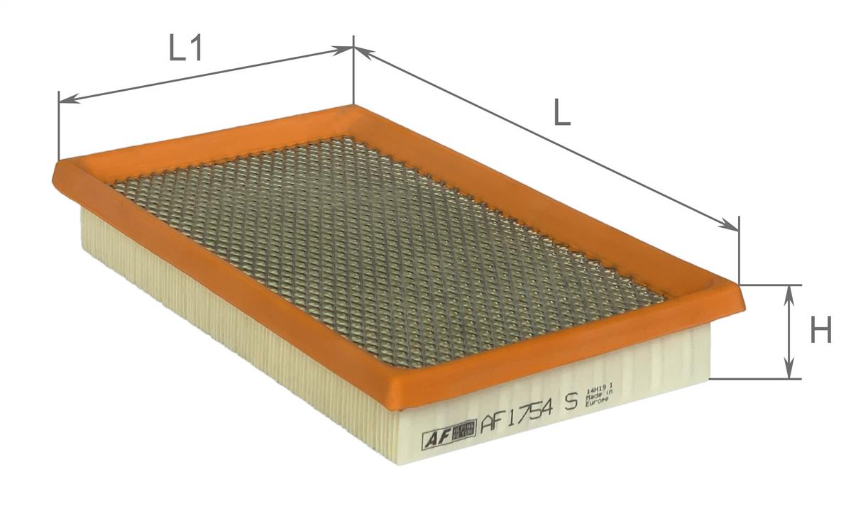 Alpha Filter AF1754S Air filter, with metal mesh AF1754S: Buy near me at 2407.PL in Poland at an Affordable price!