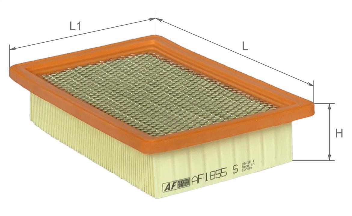 Alpha Filter AF1855S Air filter, with metal mesh AF1855S: Buy near me at 2407.PL in Poland at an Affordable price!