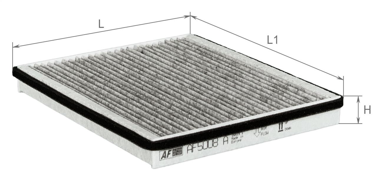 Alpha Filter AF 5008A Filtr kabinowy z węglem aktywnym AF5008A: Dobra cena w Polsce na 2407.PL - Kup Teraz!