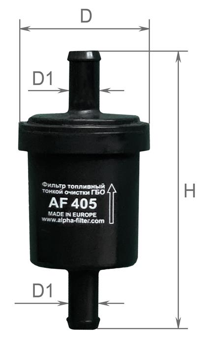Alpha Filter AF 405 Фильтр газовый AF405: Отличная цена - Купить в Польше на 2407.PL!