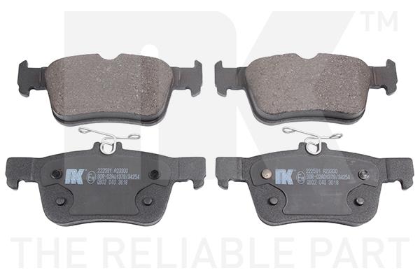 NK 222591 Brake Pad Set, disc brake 222591: Buy near me in Poland at 2407.PL - Good price!