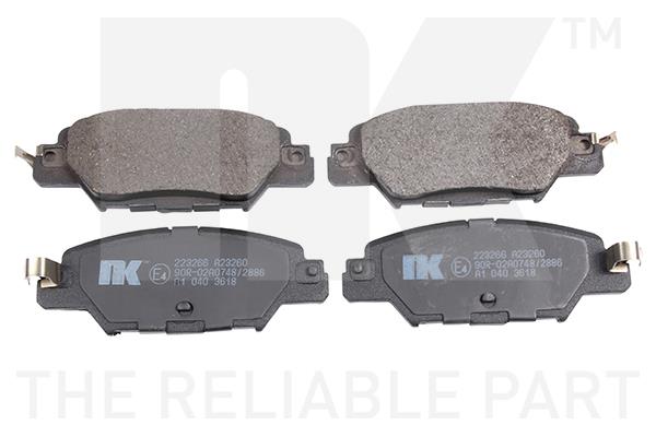 NK 223266 Brake Pad Set, disc brake 223266: Buy near me in Poland at 2407.PL - Good price!