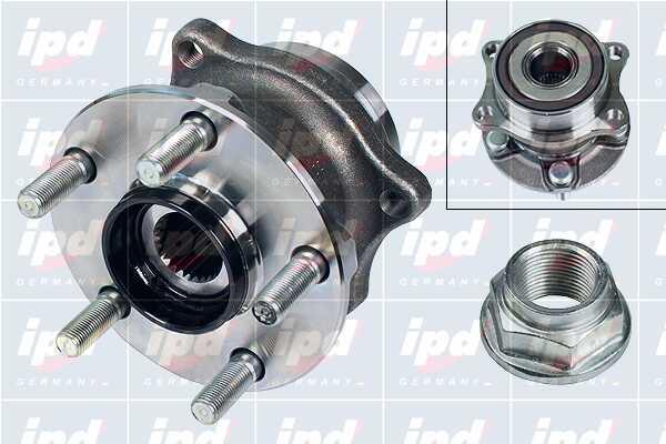 IPD 30-2221 Wheel hub with rear bearing 302221: Buy near me at 2407.PL in Poland at an Affordable price!