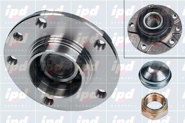 IPD 30-0642 Wheel hub with rear bearing 300642: Buy near me in Poland at 2407.PL - Good price!