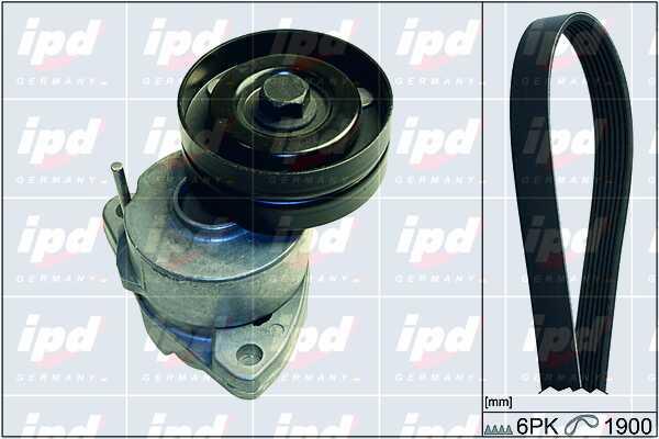 IPD 20-1891 Drive belt kit 201891: Buy near me in Poland at 2407.PL - Good price!