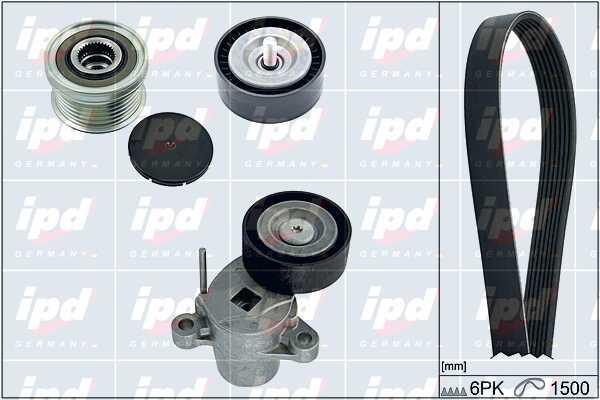 IPD 20-1889 Drive belt kit 201889: Buy near me in Poland at 2407.PL - Good price!