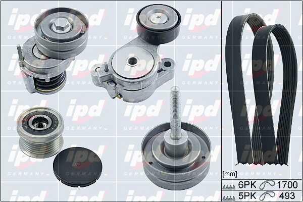 IPD 20-1880 Drive belt kit 201880: Buy near me in Poland at 2407.PL - Good price!