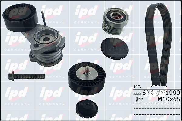 IPD 20-1850 Drive belt kit 201850: Buy near me in Poland at 2407.PL - Good price!