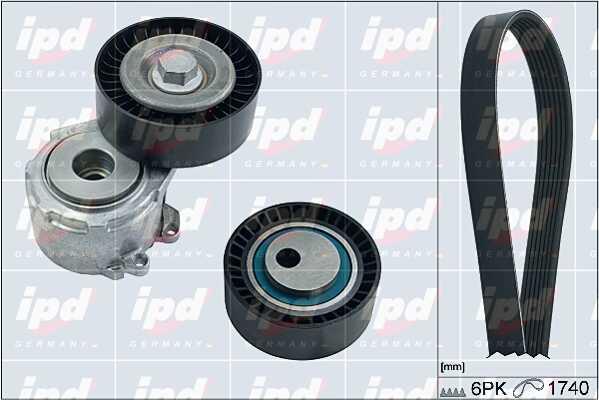 IPD 20-1809 Drive belt kit 201809: Buy near me in Poland at 2407.PL - Good price!