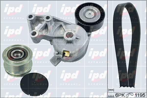 IPD 20-1782 Drive belt kit 201782: Buy near me in Poland at 2407.PL - Good price!