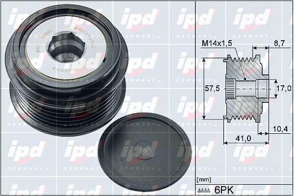 IPD 15-4159 Freewheel clutch, alternator 154159: Buy near me at 2407.PL in Poland at an Affordable price!
