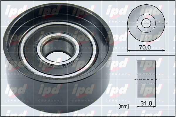 IPD 15-4152 V-ribbed belt tensioner (drive) roller 154152: Buy near me in Poland at 2407.PL - Good price!