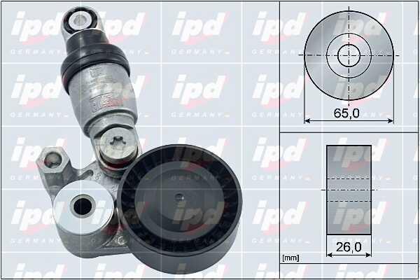 IPD 15-4126 Belt tensioner damper 154126: Buy near me at 2407.PL in Poland at an Affordable price!