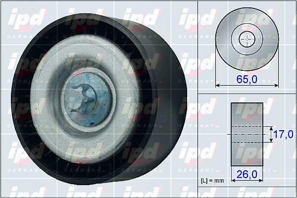 IPD 15-4010 V-ribbed belt tensioner (drive) roller 154010: Buy near me in Poland at 2407.PL - Good price!