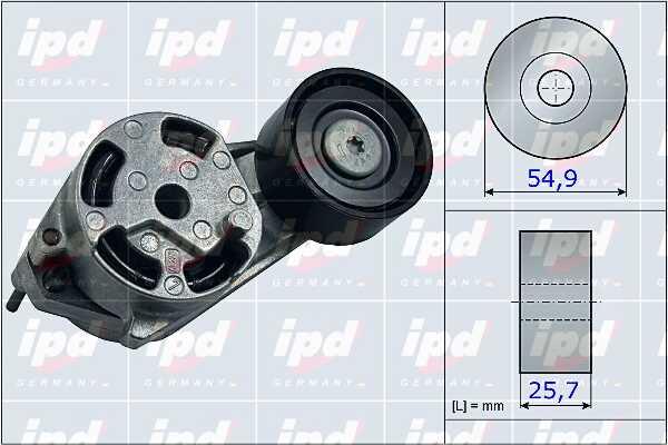 IPD 15-4005 Belt tightener 154005: Buy near me in Poland at 2407.PL - Good price!