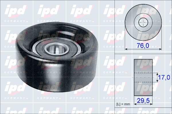 IPD 15-3997 V-ribbed belt tensioner (drive) roller 153997: Buy near me at 2407.PL in Poland at an Affordable price!