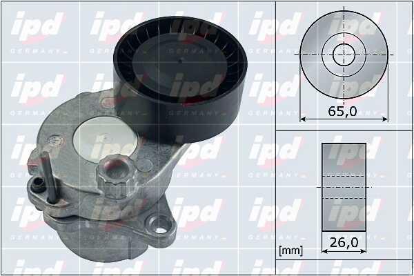 IPD 15-3982 V-ribbed belt tensioner (drive) roller 153982: Buy near me in Poland at 2407.PL - Good price!