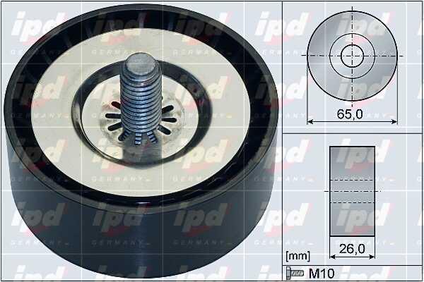 IPD 15-3934 V-ribbed belt tensioner (drive) roller 153934: Buy near me in Poland at 2407.PL - Good price!