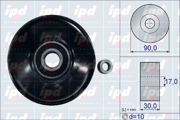 IPD 15-3926 Ролик обвідний ременя поліклинового (приводного) 153926: Приваблива ціна - Купити у Польщі на 2407.PL!