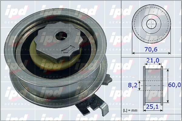 IPD 15-3917 Tensioner pulley, timing belt 153917: Buy near me in Poland at 2407.PL - Good price!