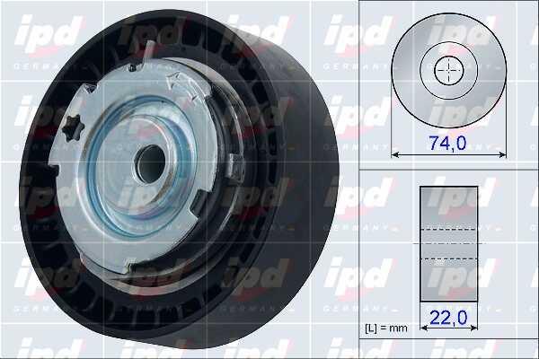 IPD 15-3901 Tensioner pulley, timing belt 153901: Buy near me in Poland at 2407.PL - Good price!