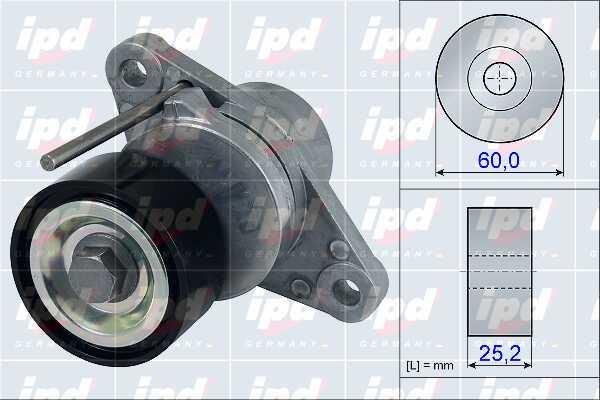 IPD 15-3891 Belt tightener 153891: Buy near me in Poland at 2407.PL - Good price!