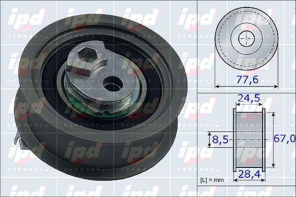 IPD 15-3860 Tensioner pulley, timing belt 153860: Buy near me in Poland at 2407.PL - Good price!