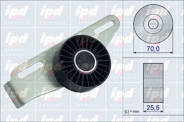 IPD 15-3857 V-ribbed belt tensioner (drive) roller 153857: Buy near me in Poland at 2407.PL - Good price!