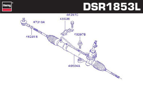 Remy DSR1853L Steering Gear DSR1853L: Buy near me in Poland at 2407.PL - Good price!