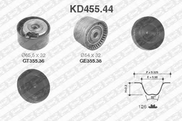 SNR KD45544 Timing Belt Kit KD45544: Buy near me in Poland at 2407.PL - Good price!