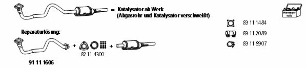 HJS Leistritz 1606 REP-LOSUNG KAT Система выпуска отработаных газов 1606REPLOSUNGKAT: Купить в Польше - Отличная цена на 2407.PL!