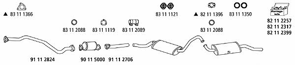  AU_142 Exhaust system AU142: Buy near me in Poland at 2407.PL - Good price!