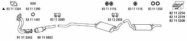  AU_175 Exhaust system AU175: Buy near me in Poland at 2407.PL - Good price!