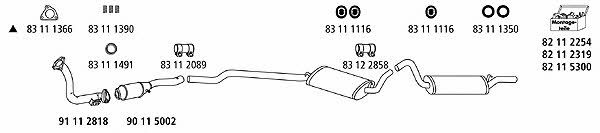  AU_185 Exhaust system AU185: Buy near me in Poland at 2407.PL - Good price!