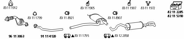  AU_331 Exhaust system AU331: Buy near me in Poland at 2407.PL - Good price!