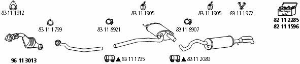  AU_335 Exhaust system AU335: Buy near me in Poland at 2407.PL - Good price!