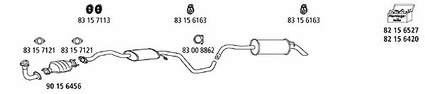  FO_312 Exhaust system FO312: Buy near me in Poland at 2407.PL - Good price!