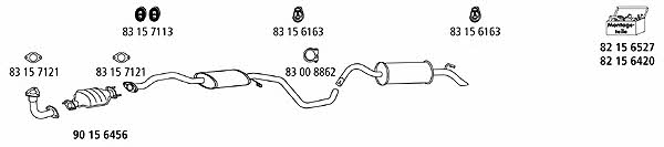  FO_354 Exhaust system FO354: Buy near me in Poland at 2407.PL - Good price!