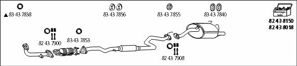  HO_10 Exhaust system HO10: Buy near me in Poland at 2407.PL - Good price!