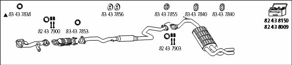  HO_89 Exhaust system HO89: Buy near me in Poland at 2407.PL - Good price!