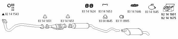  OP_155 Exhaust system OP155: Buy near me in Poland at 2407.PL - Good price!