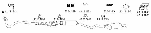  OP_156 Exhaust system OP156: Buy near me in Poland at 2407.PL - Good price!