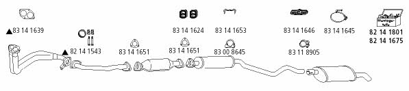  OP_172 Exhaust system OP172: Buy near me in Poland at 2407.PL - Good price!