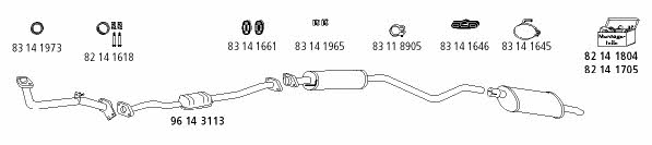  OP_290 Exhaust system OP290: Buy near me in Poland at 2407.PL - Good price!