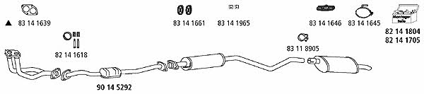  OP_300 Exhaust system OP300: Buy near me in Poland at 2407.PL - Good price!