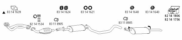  OP_604 Система выпуска отработаных газов OP604: Отличная цена - Купить в Польше на 2407.PL!