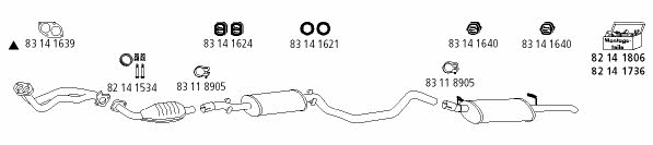  OP_605 Система выпуска отработаных газов OP605: Отличная цена - Купить в Польше на 2407.PL!